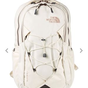 northface vintage white jester backpack